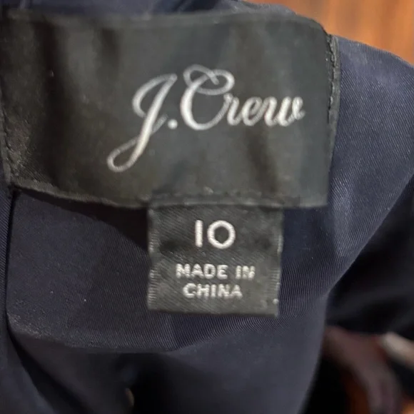 j crew portfolio petunia print in elenore floral navy Shift Dress Sz 10 Rn77388 - Picture 7 of 10